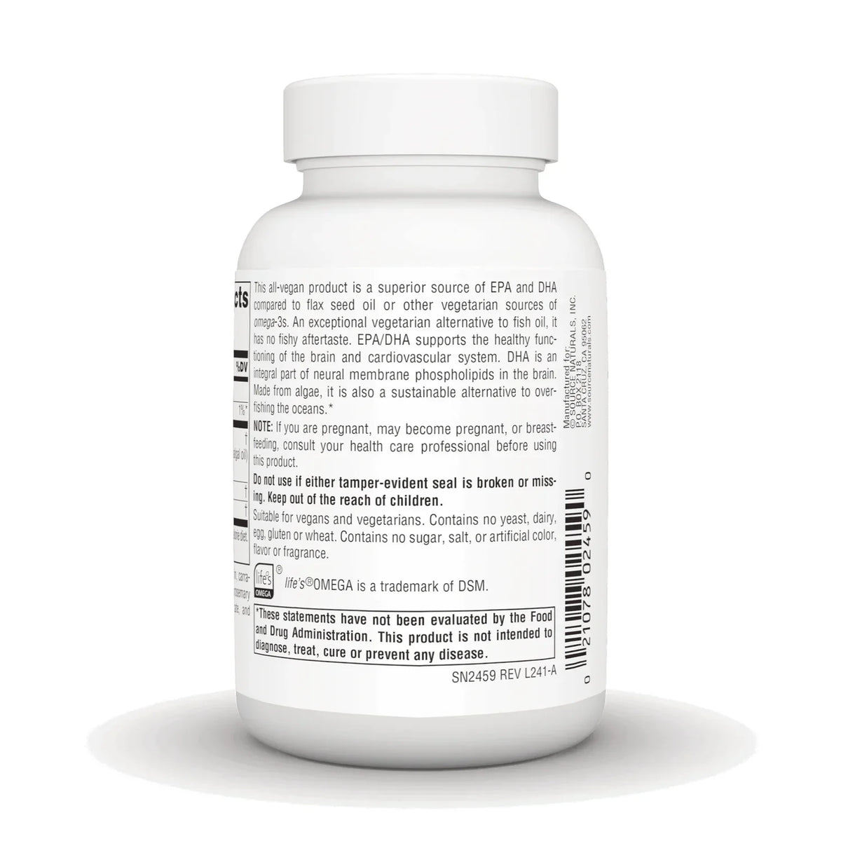 Vegan Omega-3s Non-Fish EPA-DHA
