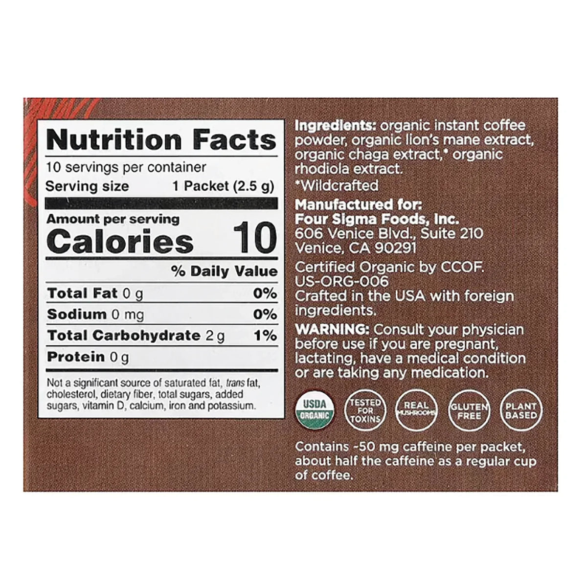 Focus Organic Instant Coffee