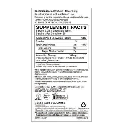 HRG80 Red Ginseng Energy Chewable