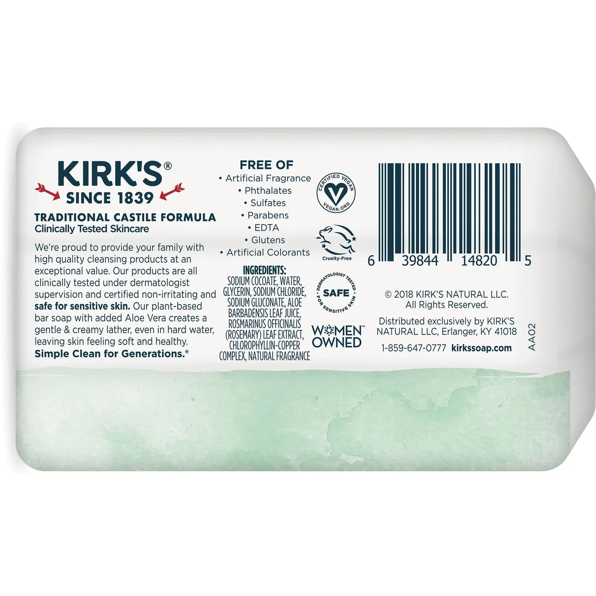 Gentle Castile Soap - Soothing Aloe Vera