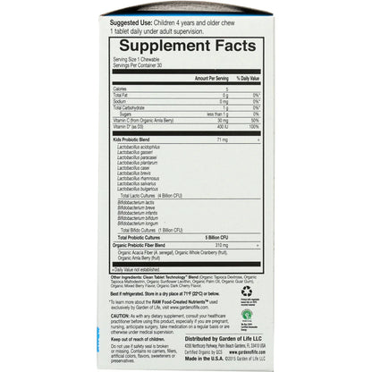Dr. Formulated Probiotics Organic Kids+ - Berry Cherry