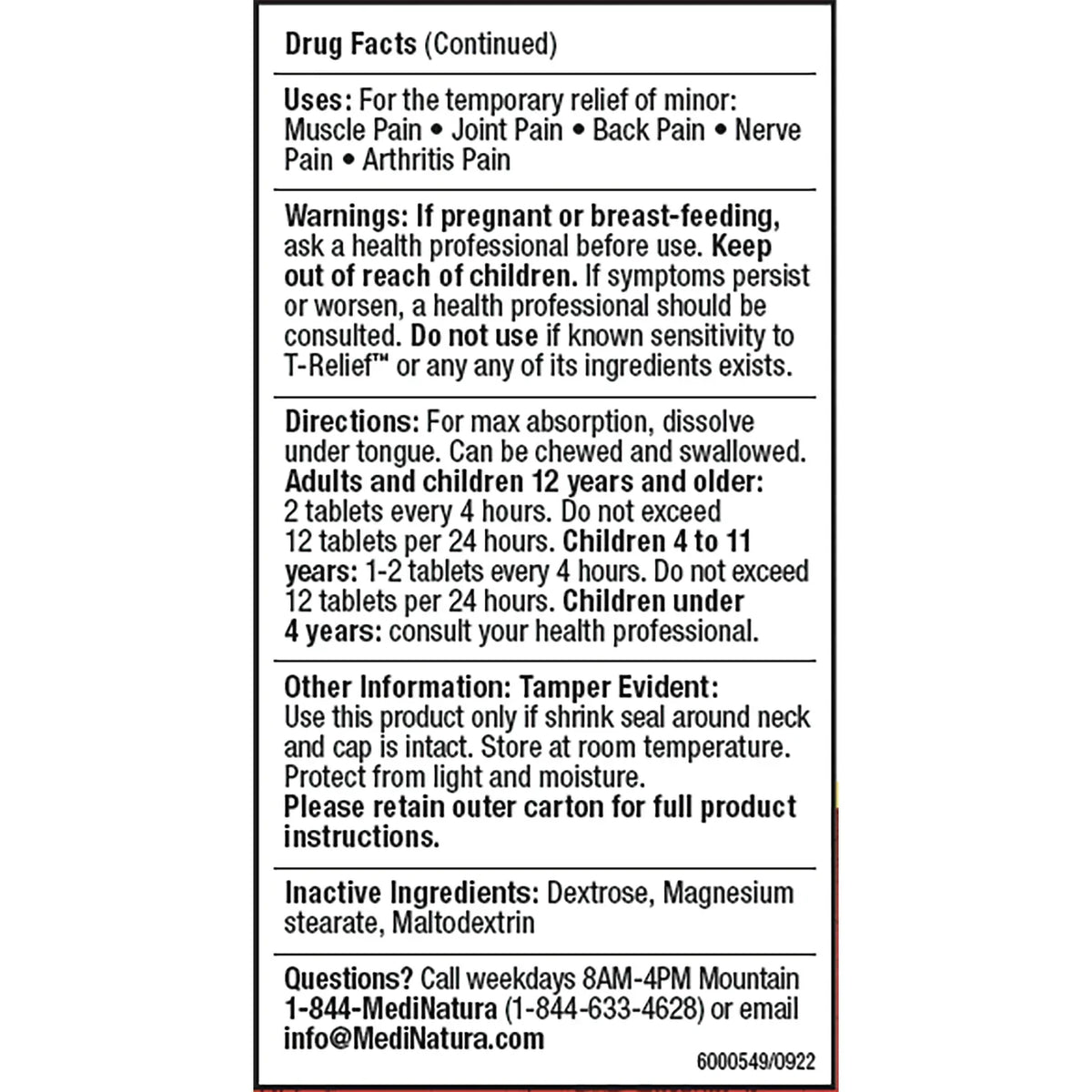 T-Relief Arnica +12 Extra Strength Plant Power