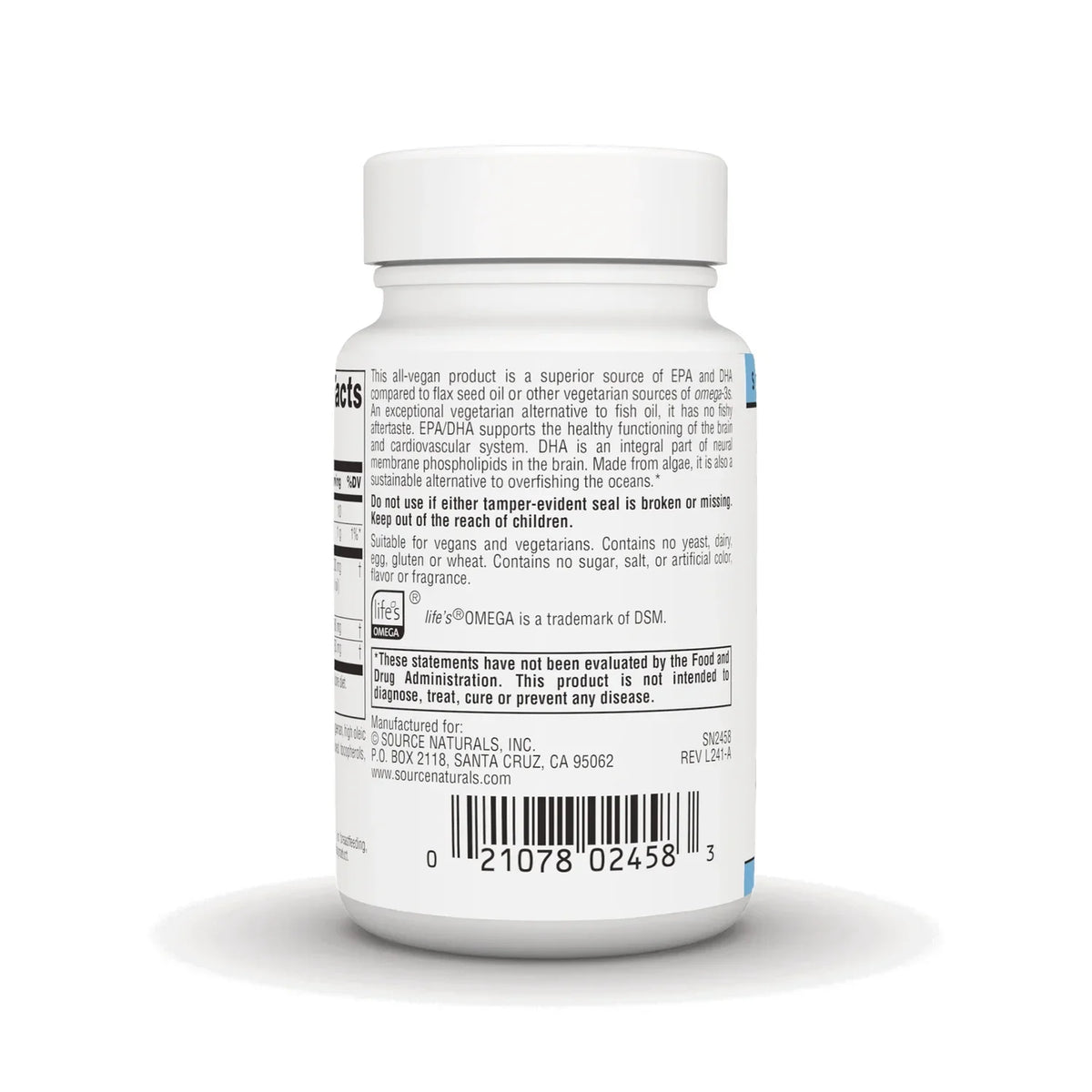 Vegan Omega-3s Non-Fish EPA-DHA