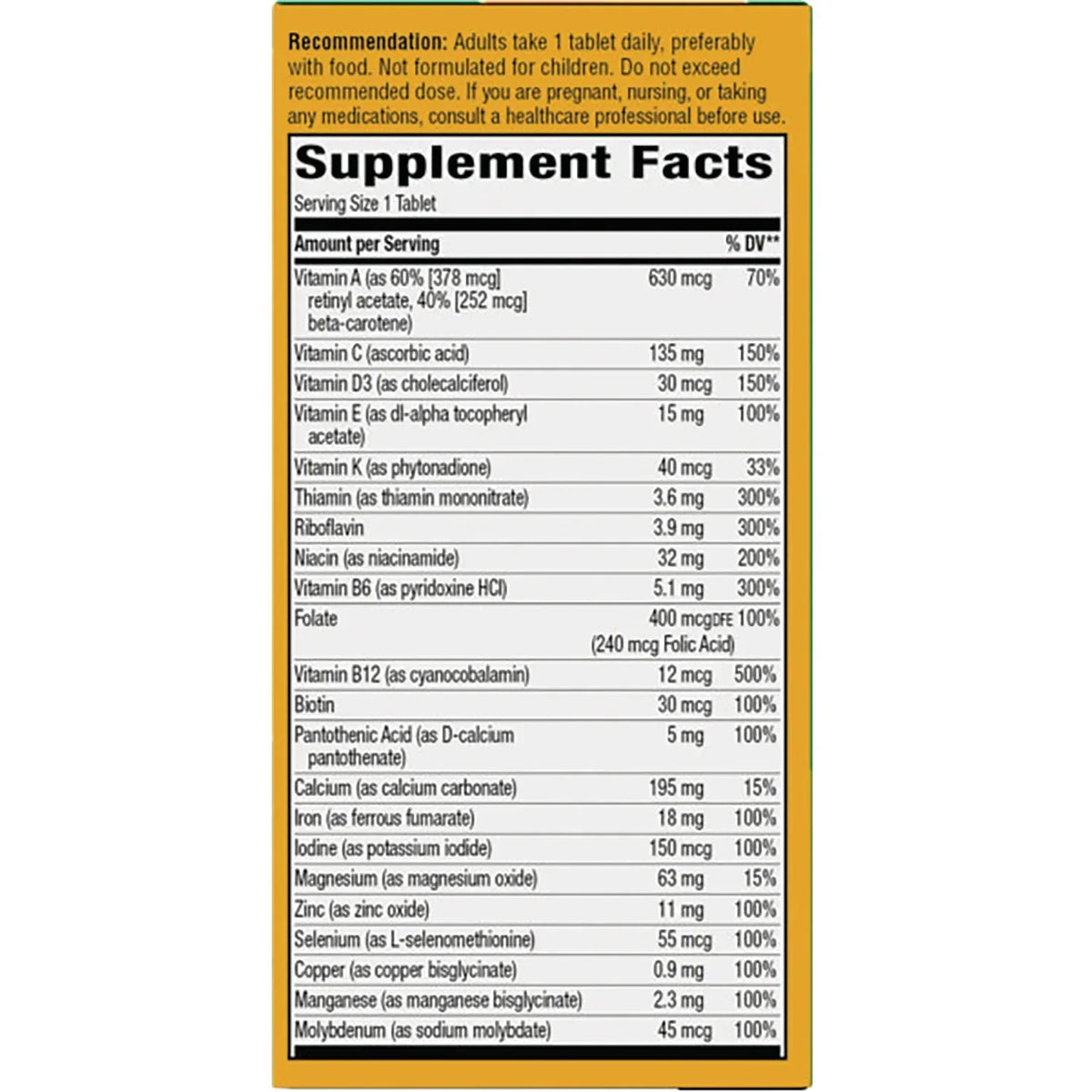 Alive! Adult Complete Multivitamin