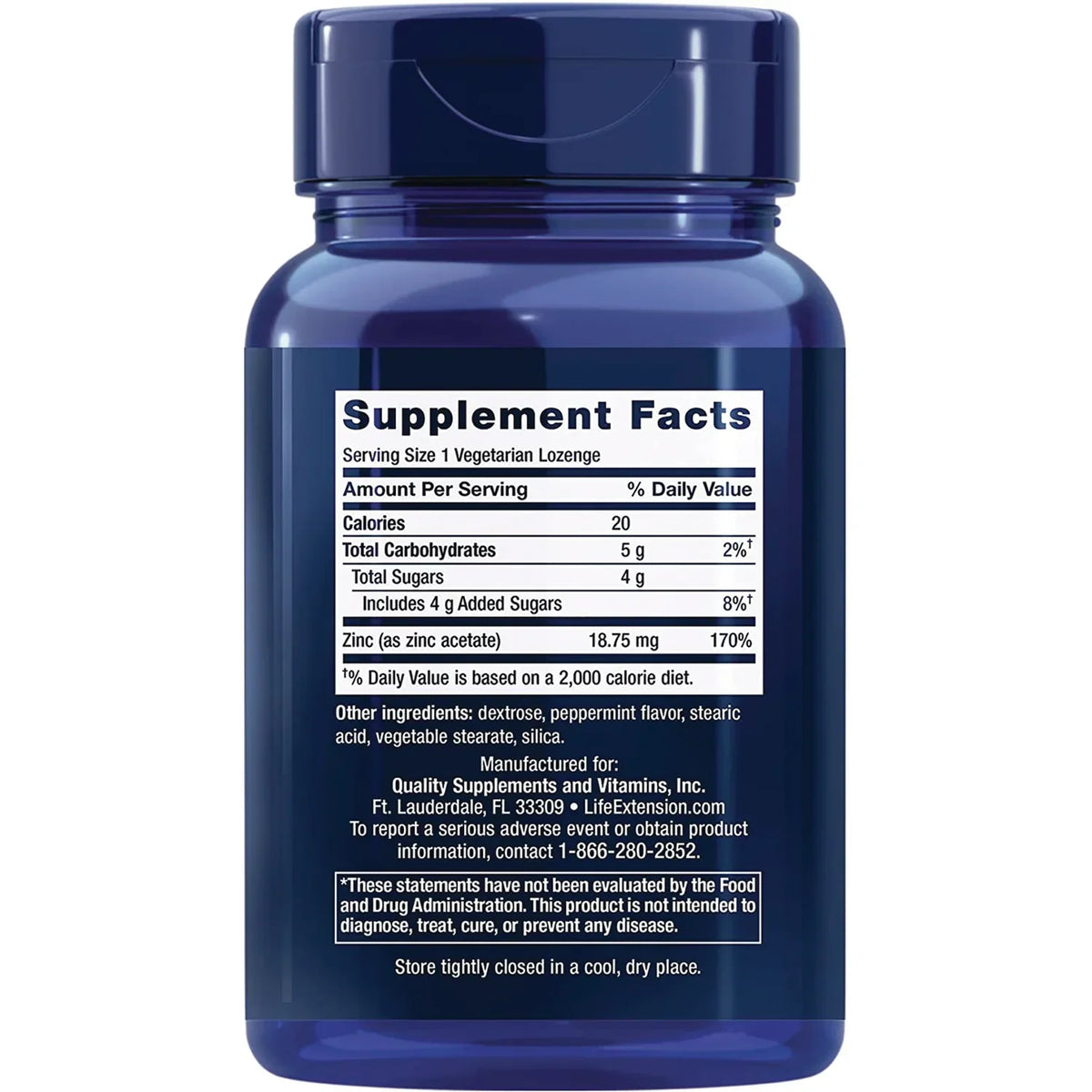 Enhanced Zinc Lozenges - Peppermint