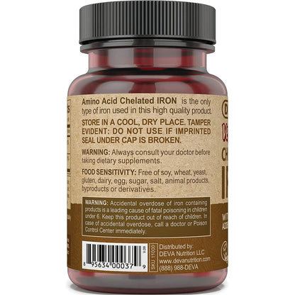 Vegan Chelated Iron with Added B12