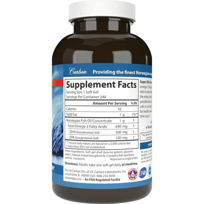 Norwegian Fish Oil Concentrate Super DHA Gems