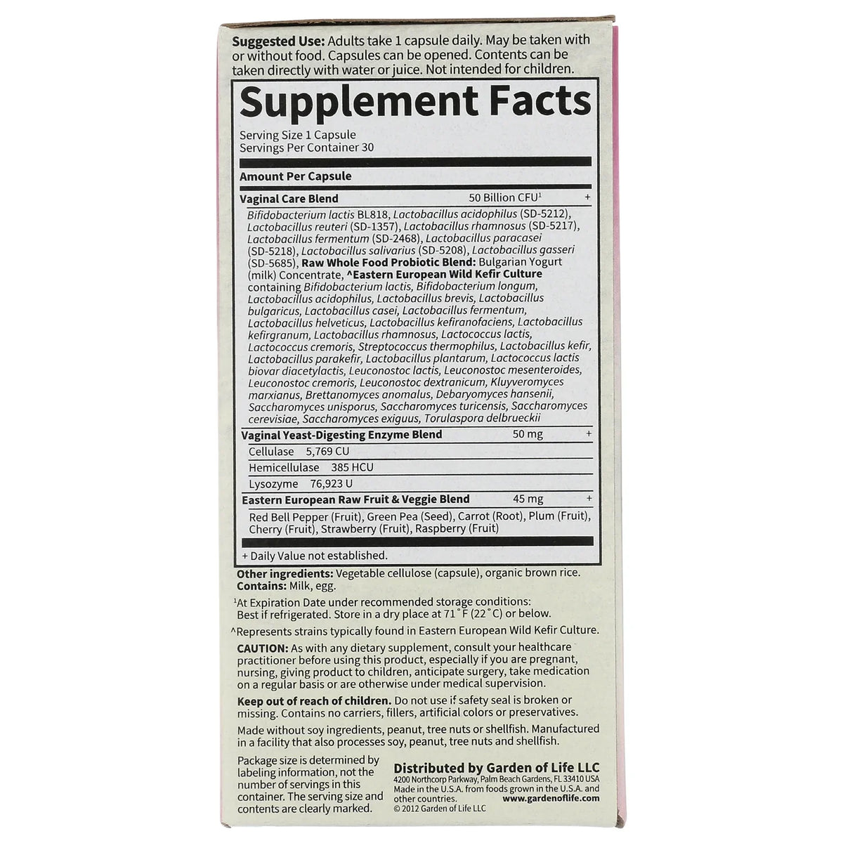 RAW Probiotics Vaginal Care