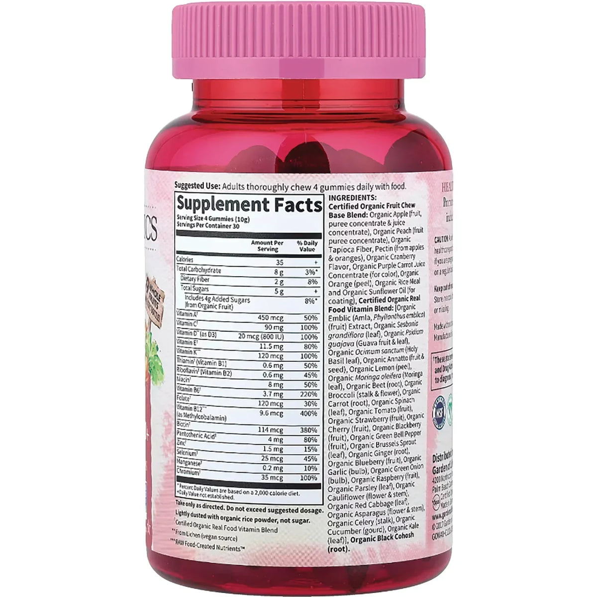Organics Women's Multi 40+ Gummies - Organic Berry